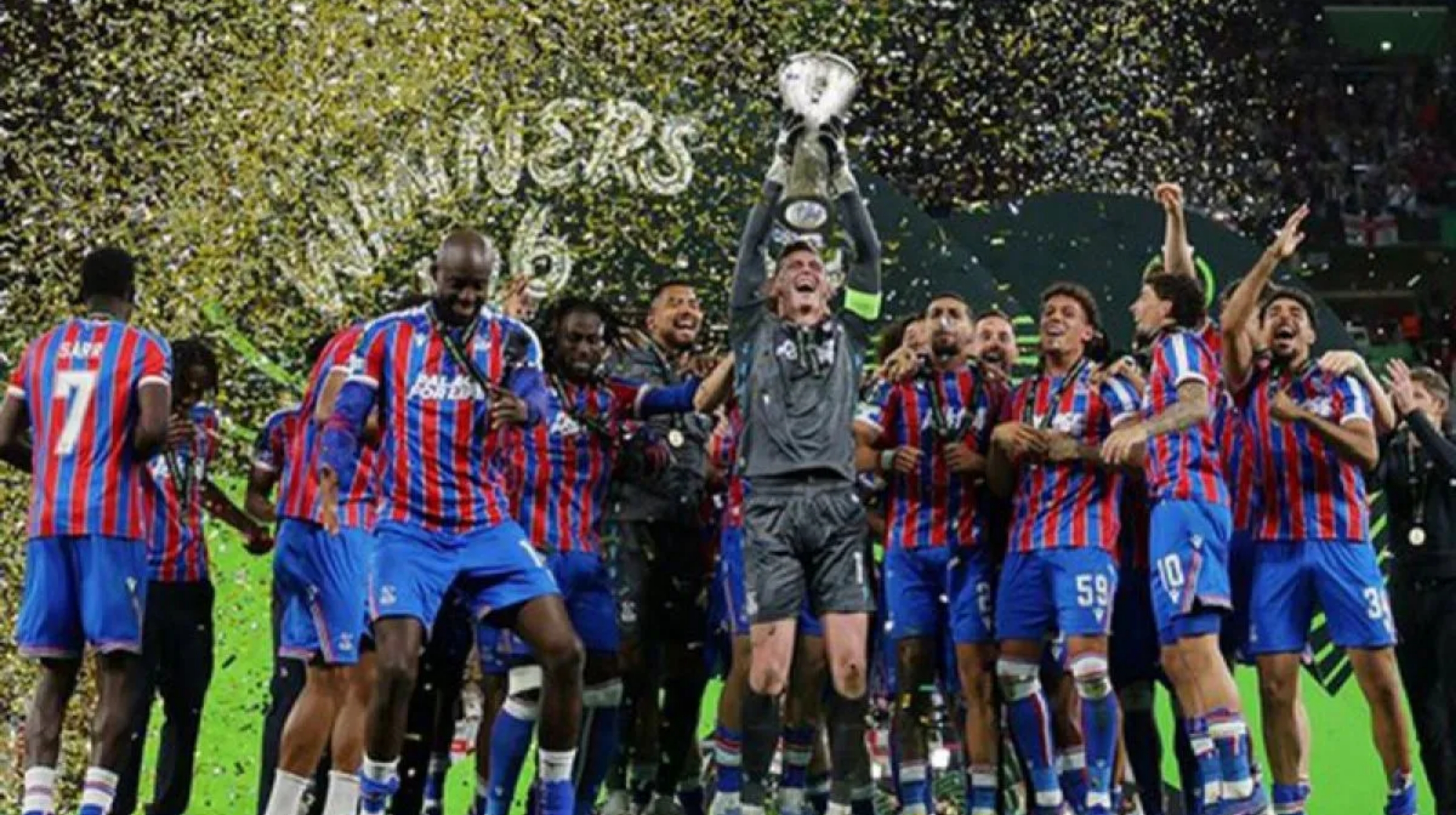 Crystal Palace menjuarai Liga Conference 2025/26 setelah menundukkan klub Spanyol, Rayo Vallecano dengan skor tipis 1-0 pada partai final di Leipzig Arena, Kamis. (Conference League)