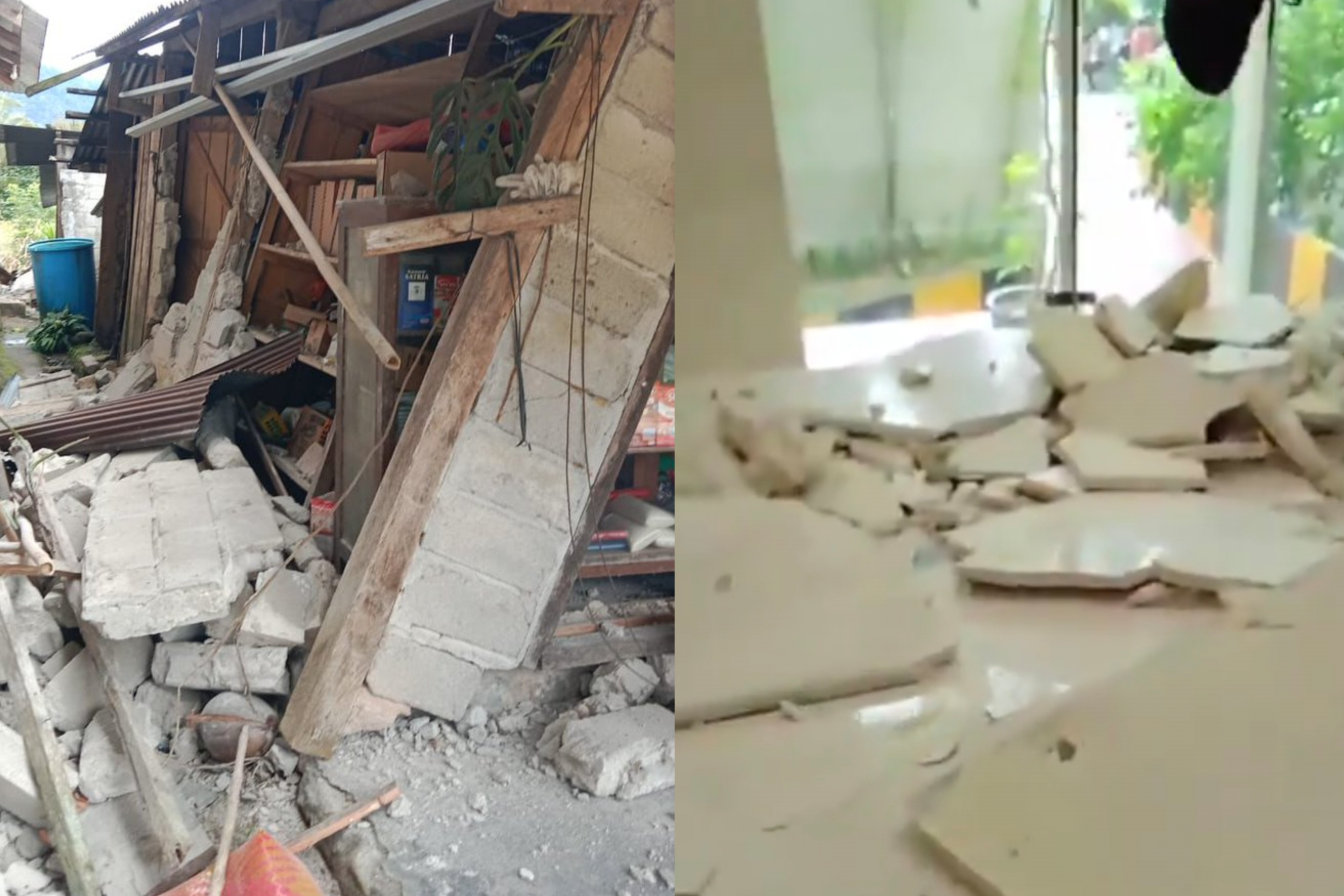 Kerusakan bangunan akibat gempa Sulawesi Tangah M6.7 di Kabupaten Sigi pada Selasa, 16 Juni 2026. (IDNVoice/X-Daryono Perwira Sakti)