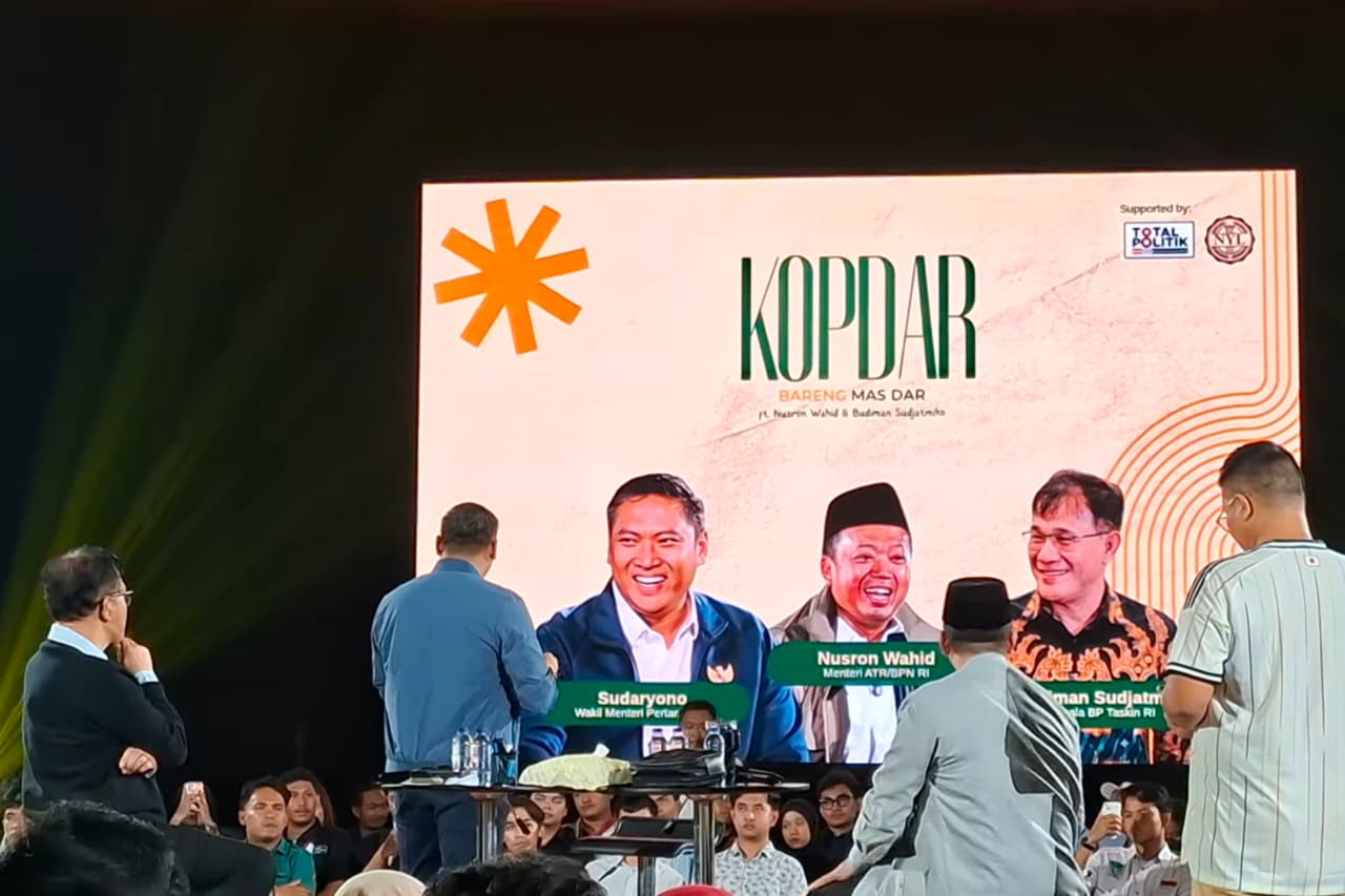 Acara diskusi Total Politik, Pancasila Pemersatu Bangsa Indonesia di Gelanggang Inovasi dan Kreativitas (GIK) Universitas Gadjah Mada (UGM) pada Senin, 15 Juni 2026. (IDNVoice/Tangkapan Layar)