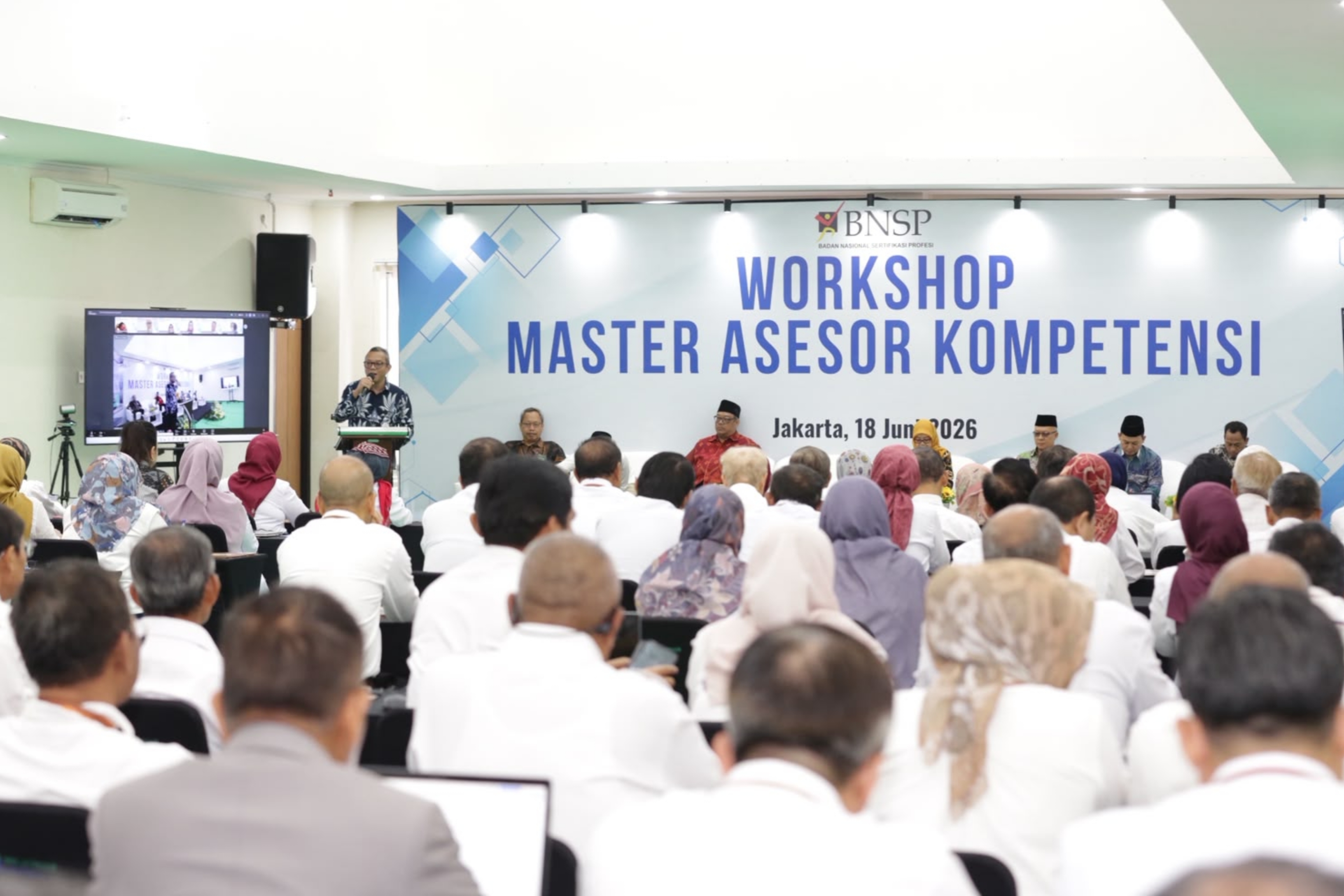 Workshop Master Asesor Kompetensi Tahun 2026 di Jakarta pada Kamis, 18 Juni 2206. (IDNVoice/Spasi)   