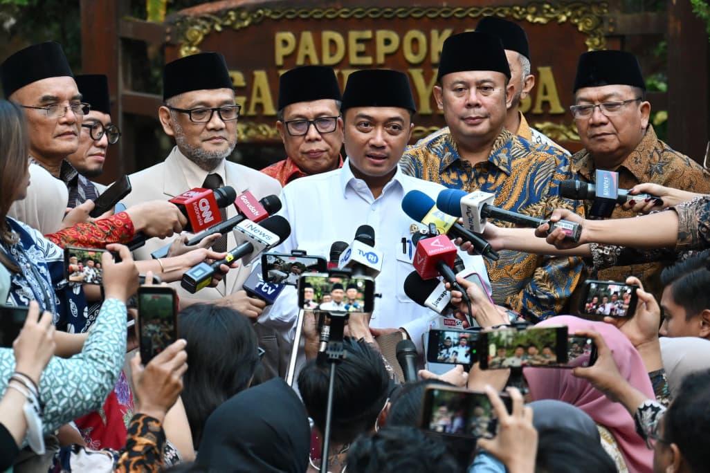 Menteri Sekretaris Negara, Prasetyo Hadi memberikan keterangan pers di Hambalang, Kabupaten Bogor, Jawa Barat, pada Rabu, 17 Juni 2026. (IDNVoice/BPMI Setpres)