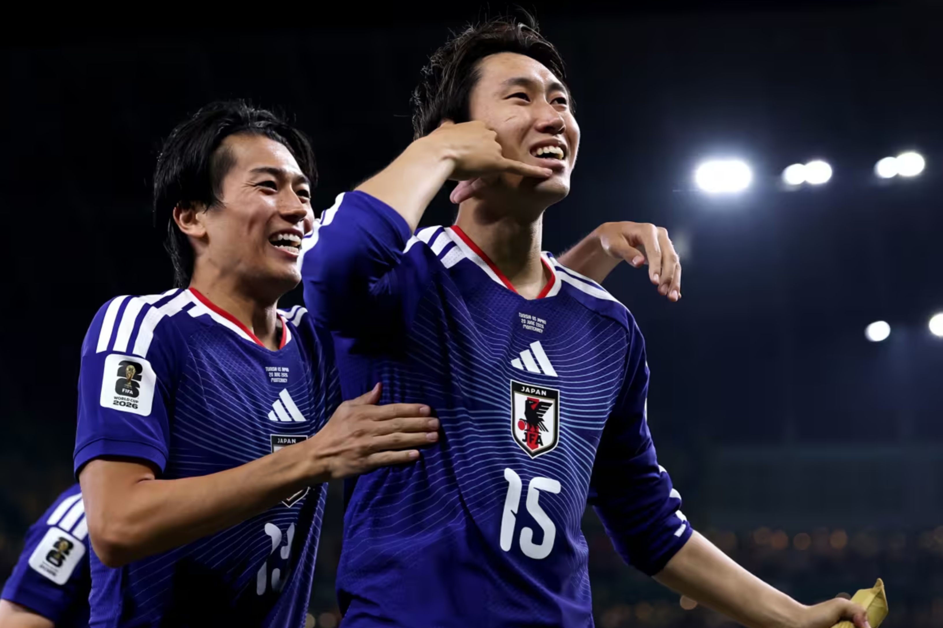 Daichi Kamada mencetak gol pembuka dalam pertandingan tersebut. (IDNVoice/FIFA)