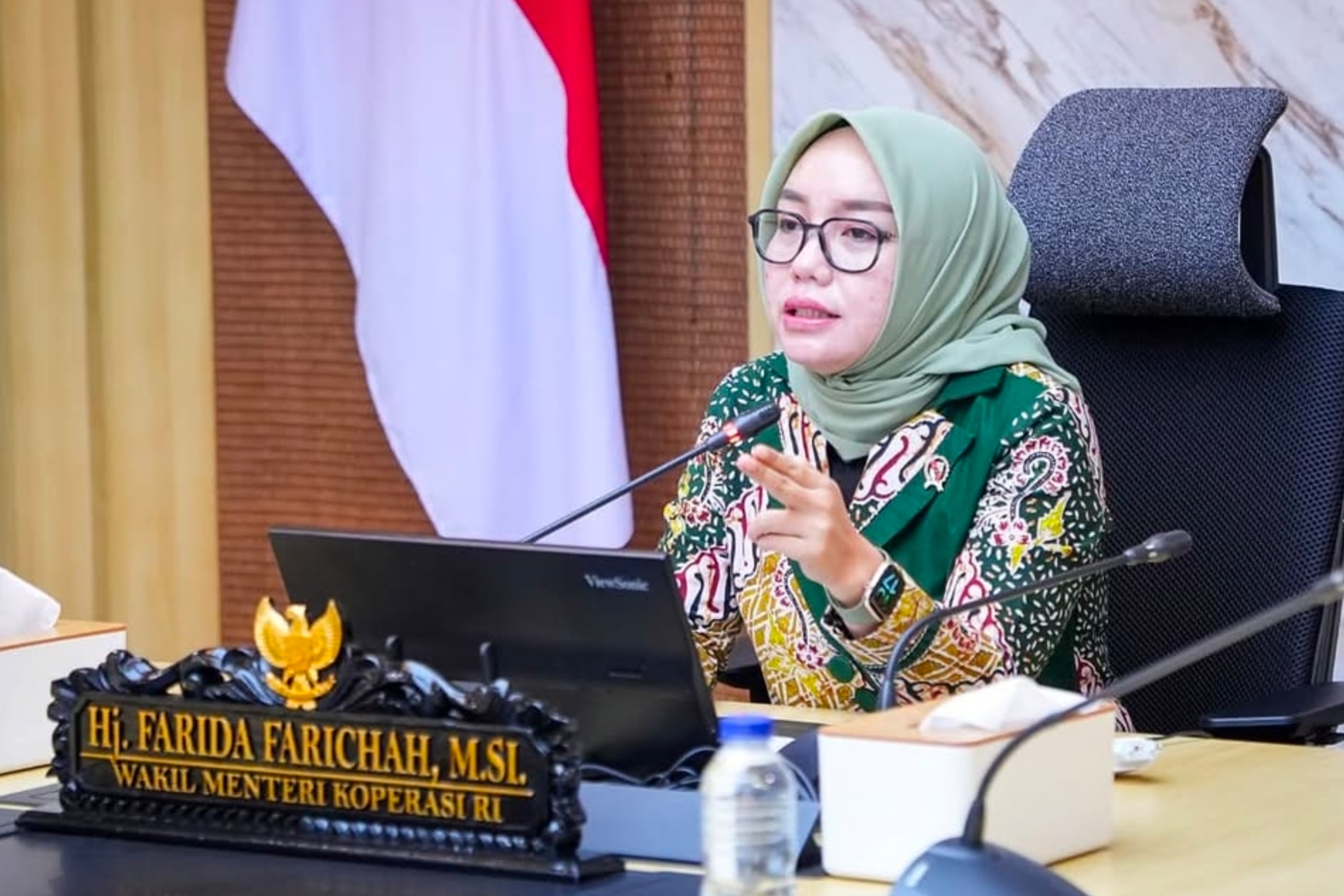 Wakil Menteri Koperasi Republik Indonesia (Wamenkop RI) Farida Farichah. (IDNVoice/Instagram-faridafarichah)