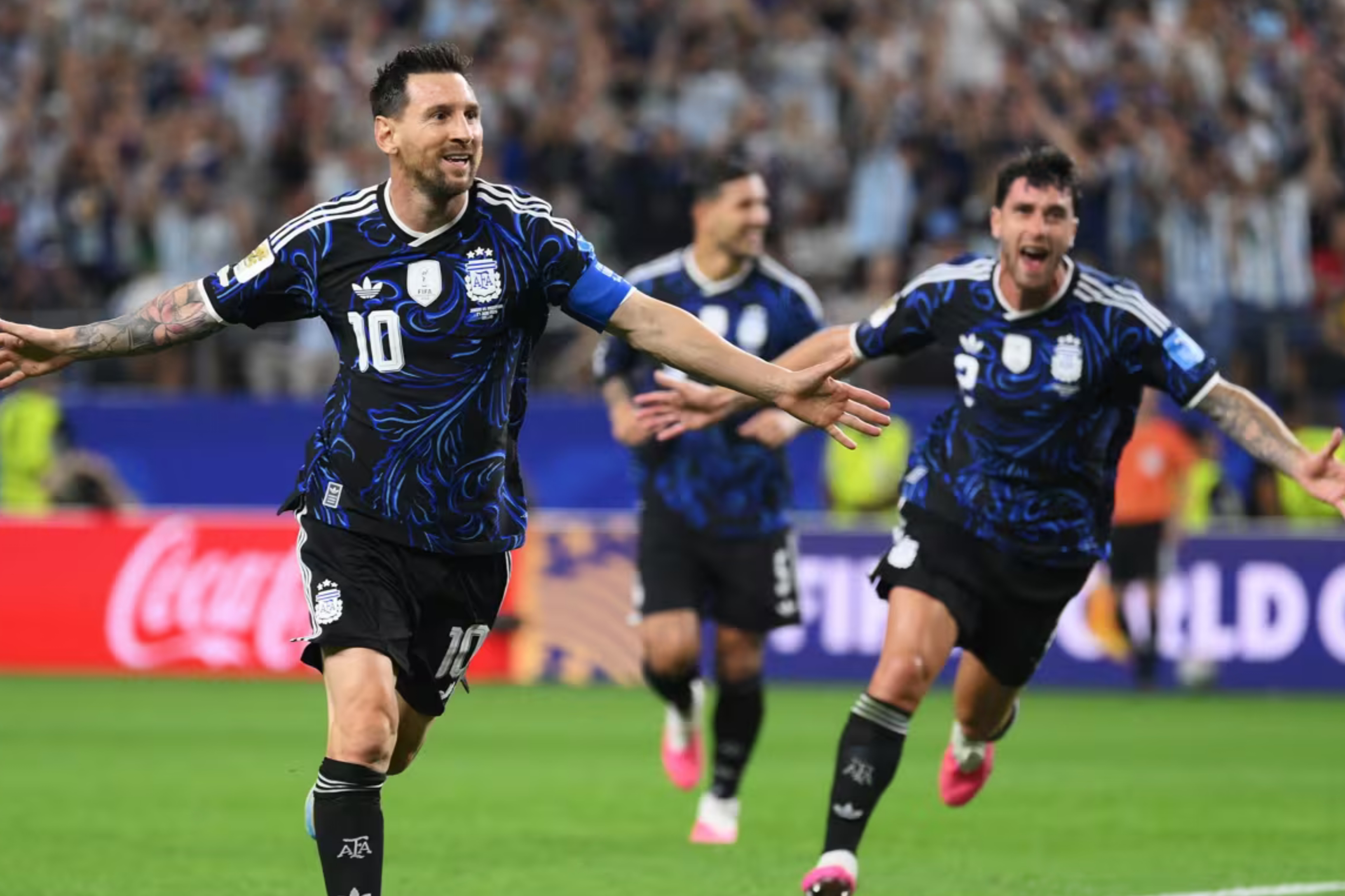 Sang pemilik nomor punggung 10 legendaris mencetak gol keenamnya di Piala Dunia 2026 saat sang juara bertahan menutup babak penyisihan grup dengan kemenangan 3-1 atas Yordania. (IDNVoice/FIFA)