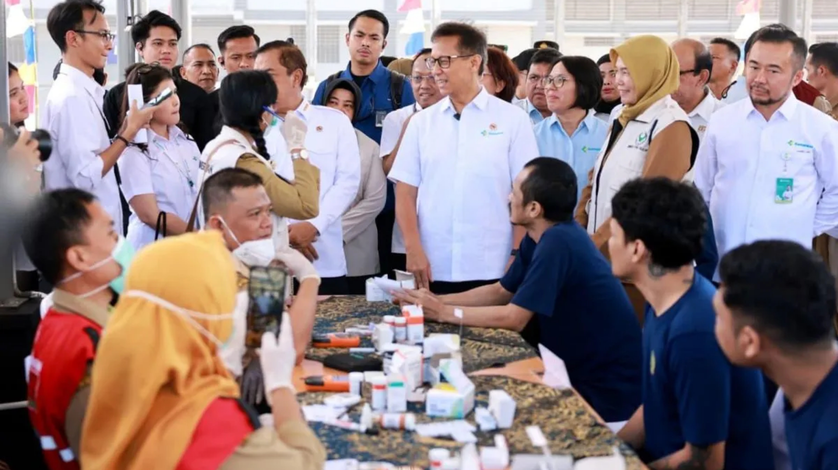 Menteri Kesehatan Budi Gunadi Sadikin di Lapas Kelas IIA Ngaseman, Pulau Nusakambangan, Cilacap, Jawa Tengah pada Senin, 29 Juni 2026. (IDNVoice/Kemenkes)