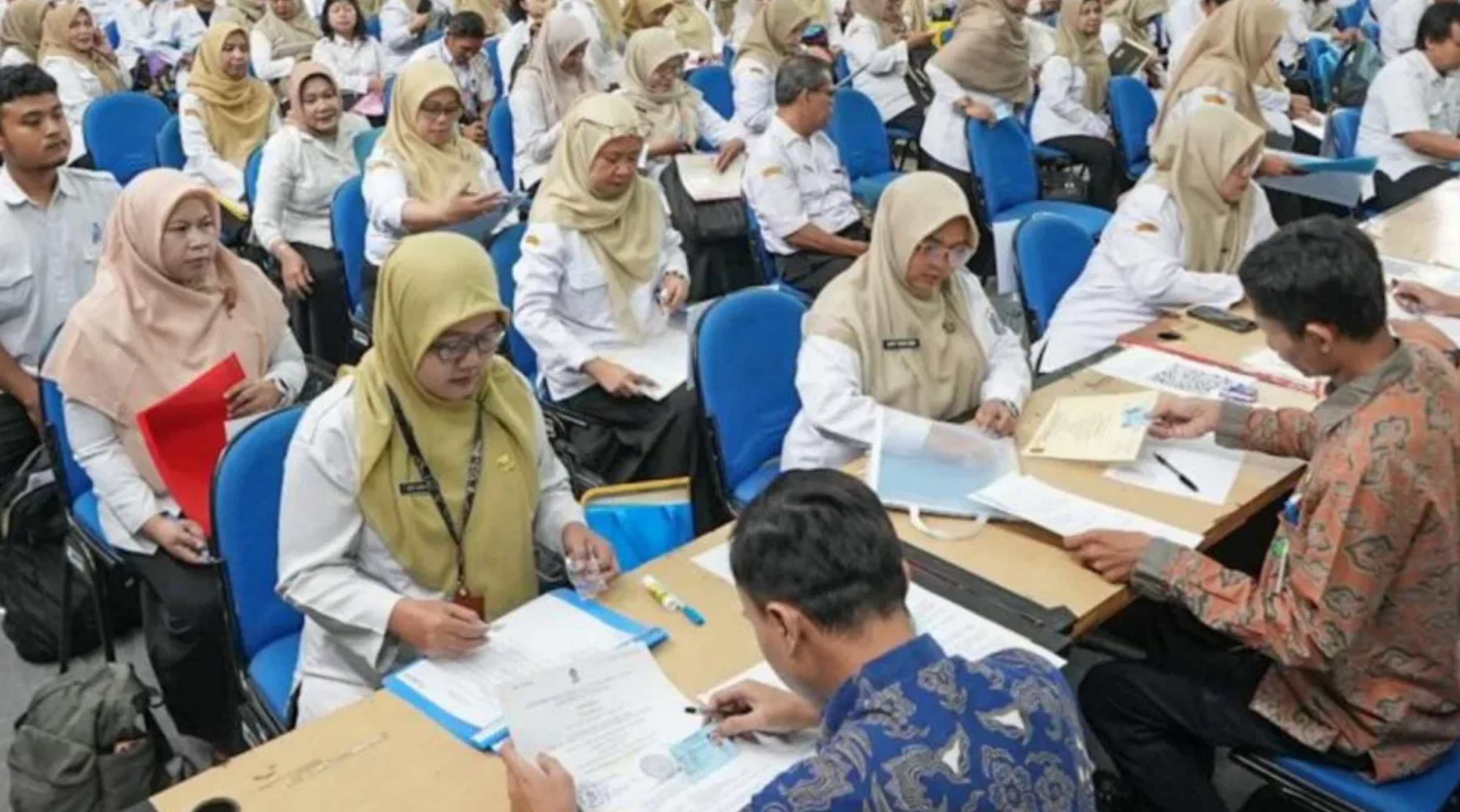 Seribuan guru PPPK menandatangani kontrak kerja selama tiga tahun di Jakarta Utara dan Kepulauan Seribu. (IDNVoice/Pemkot Jakut)