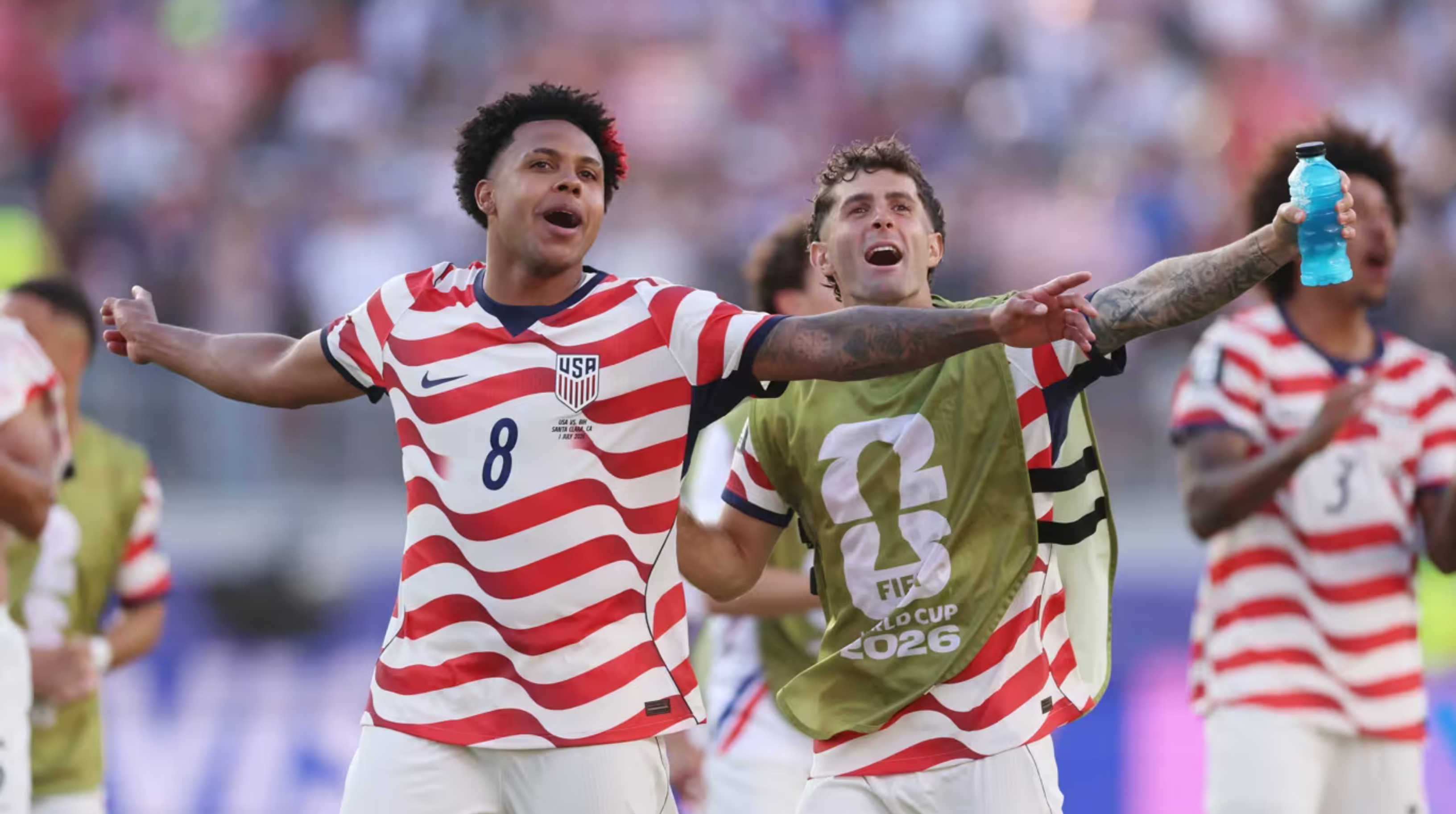 Amerika Serikat akhirnya mengakhiri penantian sejak 2002 untuk meraih kemenangan di fase gugur Piala Dunia. (IDNVoice/FIFA) 
