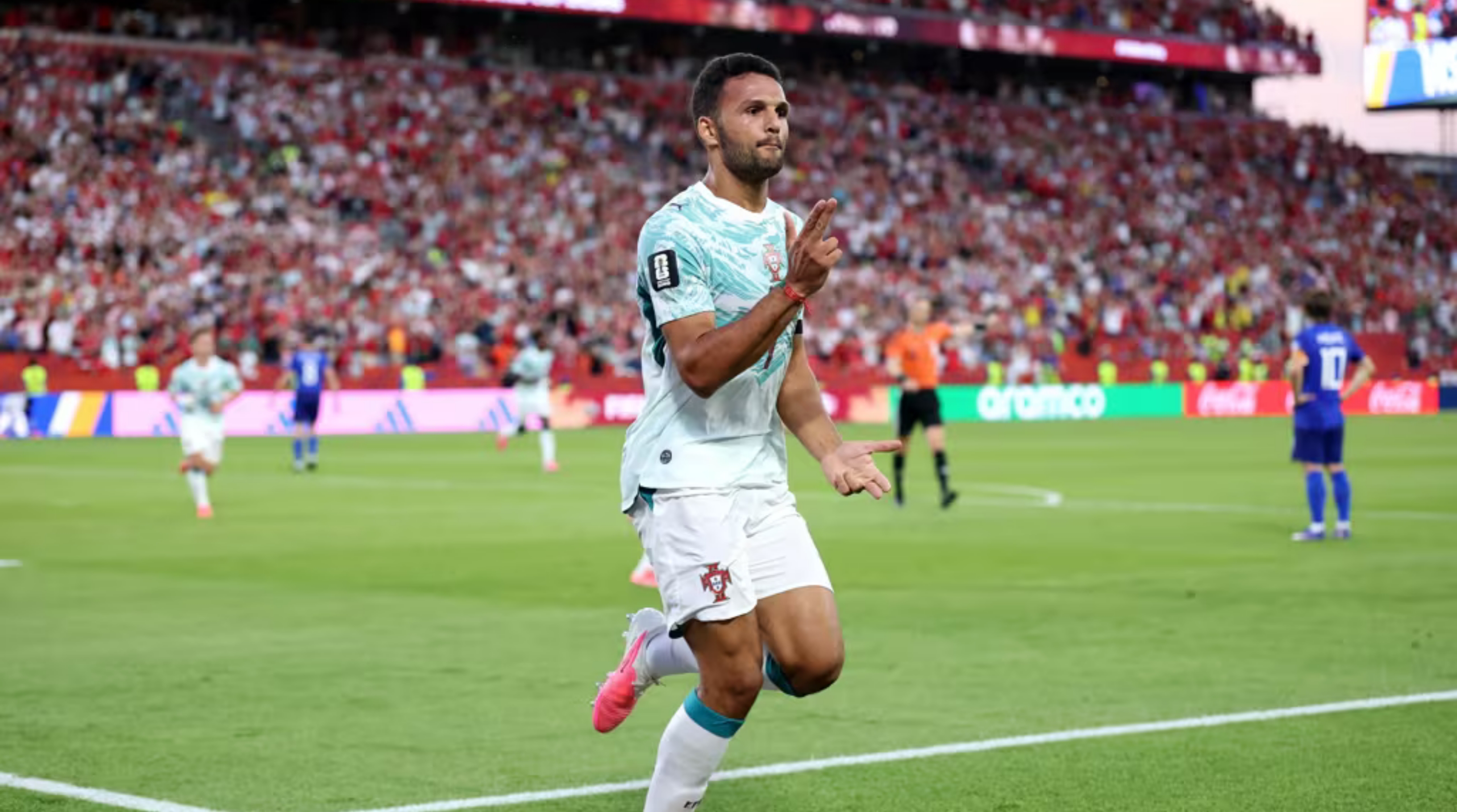 Gol telat Goncalo Ramos di menit akhir membuat Portugal bangkit dari ketertinggalan dan akhirnya menang dalam pertandingan ketat di Toronto dalam Piala Dunia FIFA 2026. (IDNVoice/FIFA)
