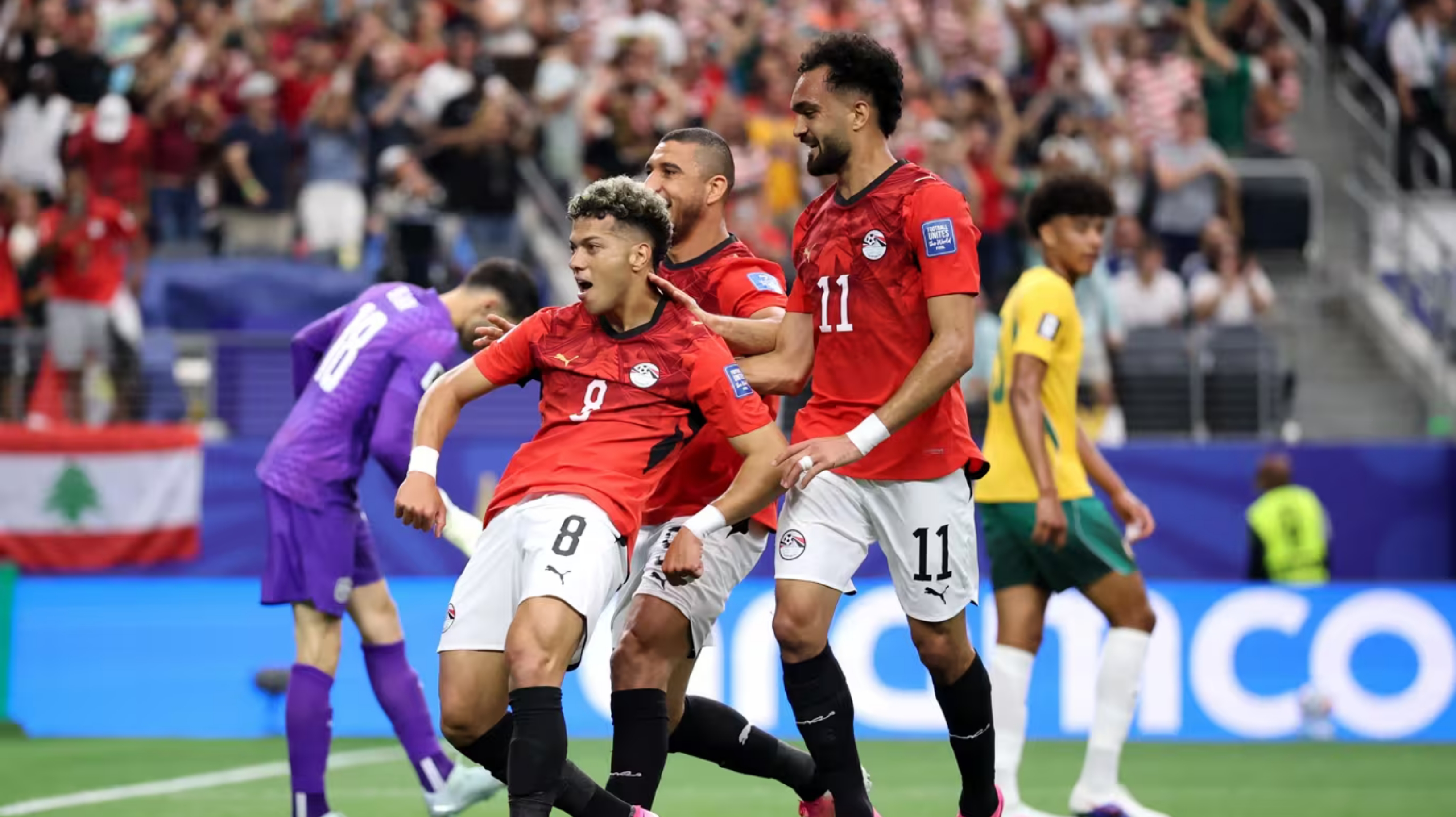 Mesir mengalahkan Australia 4-2 lewat adu penalti untuk melaju ke Babak 16 Besar setelah bermain imbang 1-1 di Dallas Stadium. (IDNVoice/FIFA)