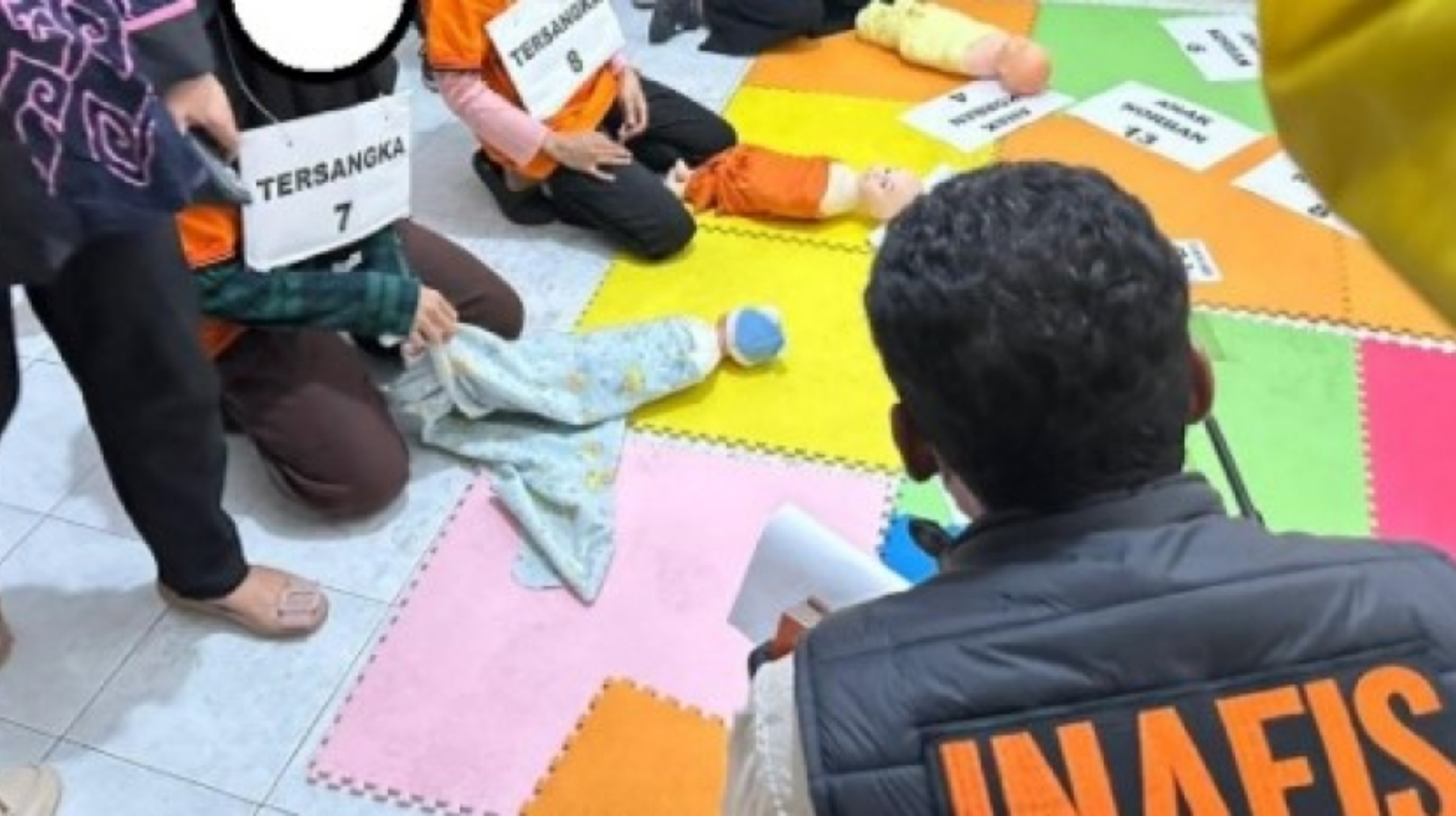 Rekonstruksi kasus kekerasan terhadap anak di Daycare Little Aresha. (IDNVoice/Humas Polresta Yogyakarta)