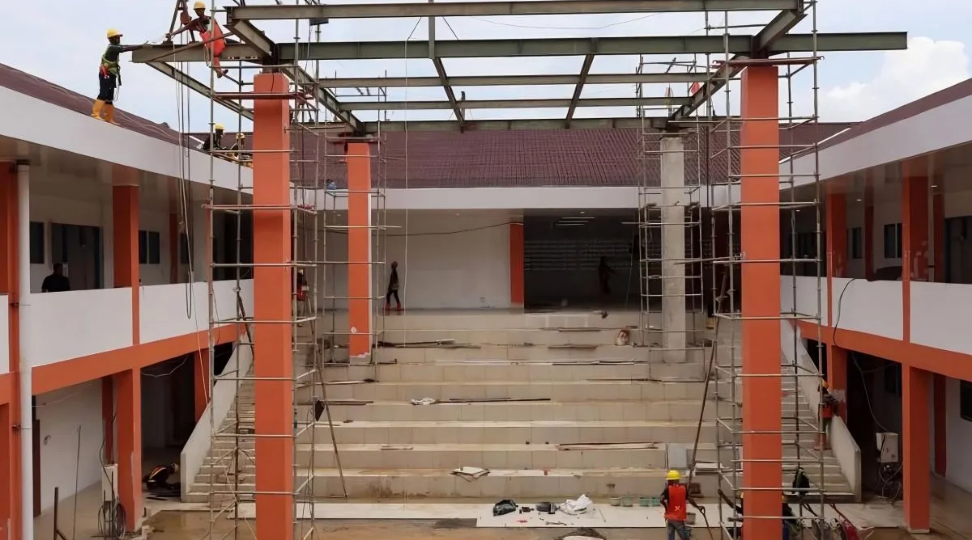 Progres pembangunan Sekolah Rakyat di Kota Singkawang. (IDNVoice/Humas Pemkot Singkawang)
