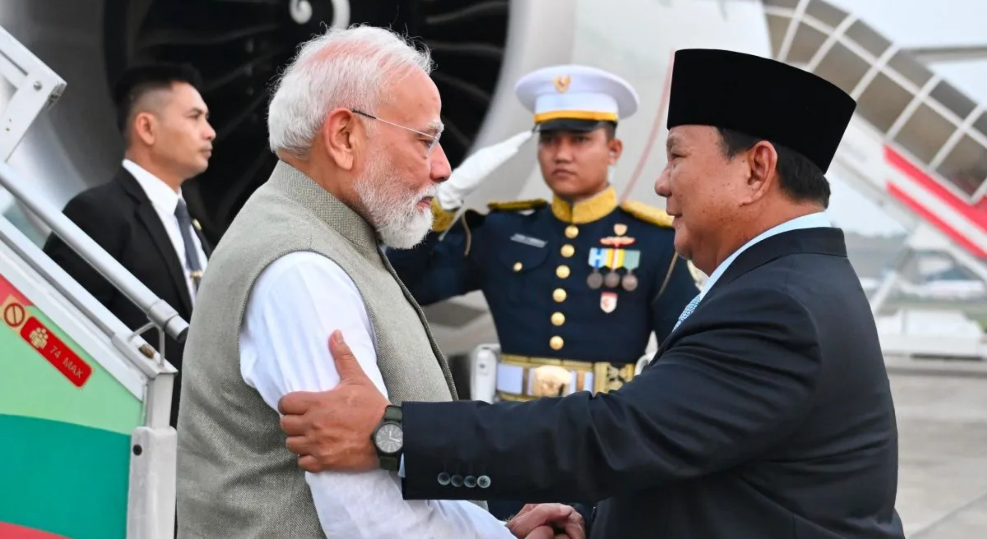 Presiden RI Prabowo Subianto dan Perdana Menteri India, Narendra Modi. (IDNVoice/KemenP2MI)   