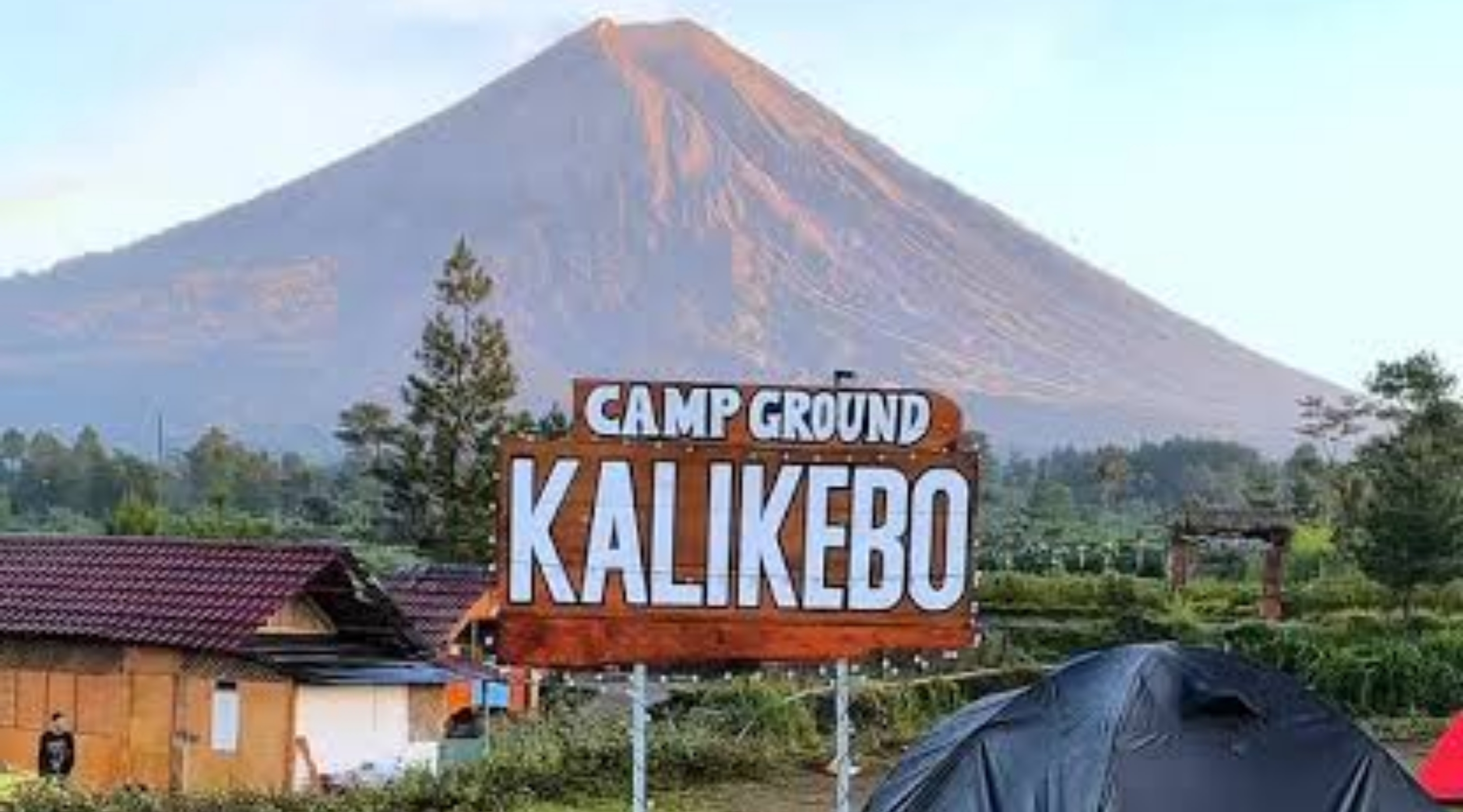 Wisata Camp Ground Kali Kebo di kaki gunung Semeru, Desa Sumberurip, Pronojiwo, Lumajang, Jawa Timur. (IDNVoice/HI-Istimewa)