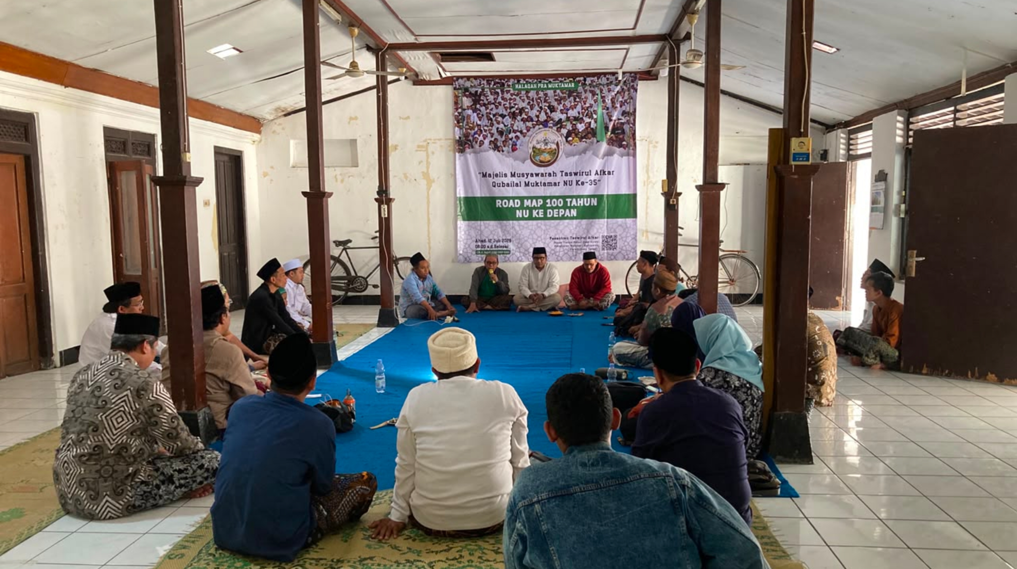 Halaqah Pra Muktamar: Majelis Musyawarah Taswirul Afkar Qubailal Muktamar NU Ke-35, Road Map 100 Tahun NU ke Depan di Pesantren Taswirul Afkar di Dusun Tlangu Wetan, Desa Bulan, Kecamatan Wonosari, Kabupaten Klaten, Jawa Tengah pada Minggu, 12 Juli 2026. (IDNVoice/MN-Istimewa)