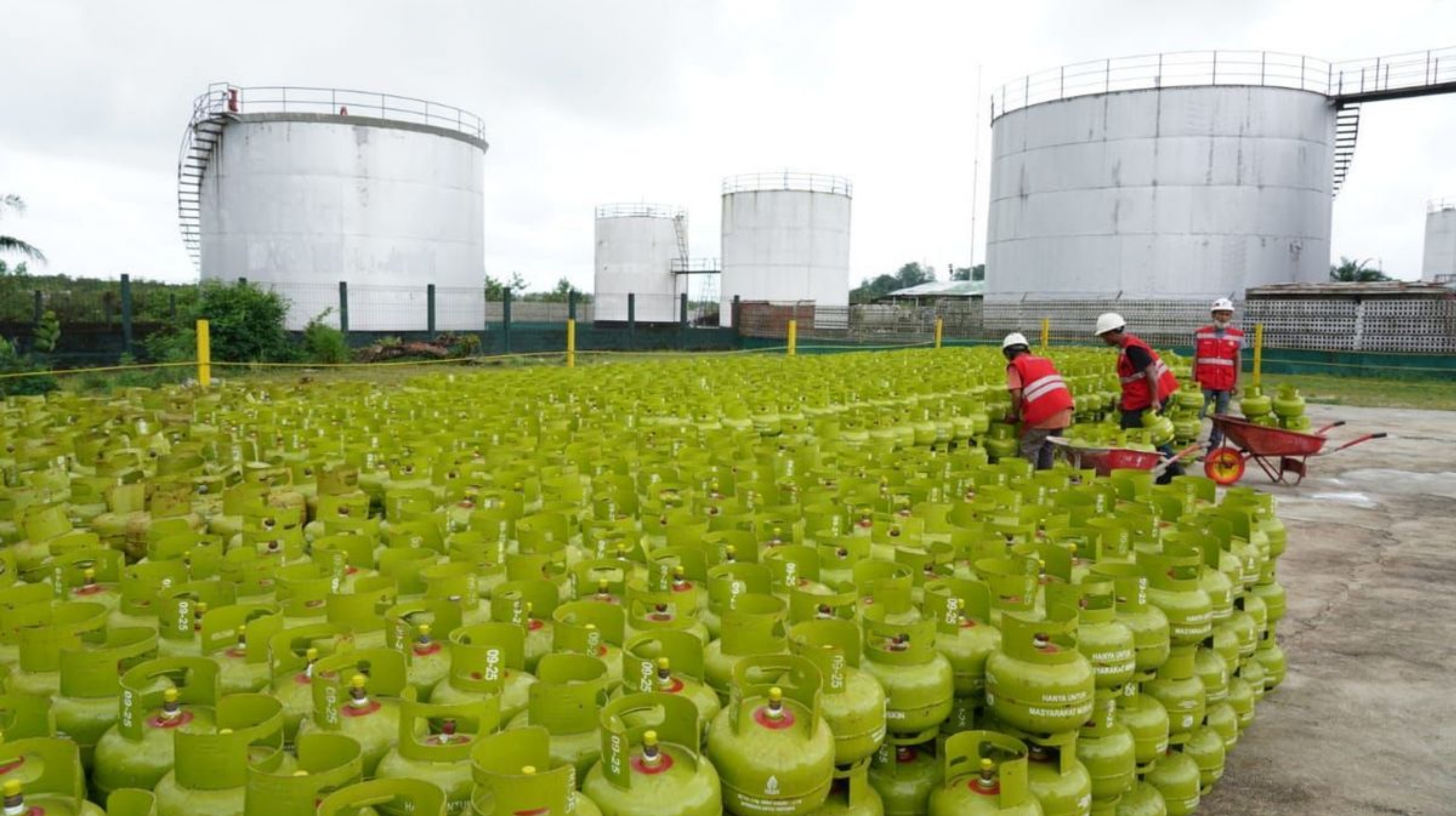 Ilustrasi: Pangkalan liquefied petroleum gas (LPG). (IDNVoice/Humas Pertamina)