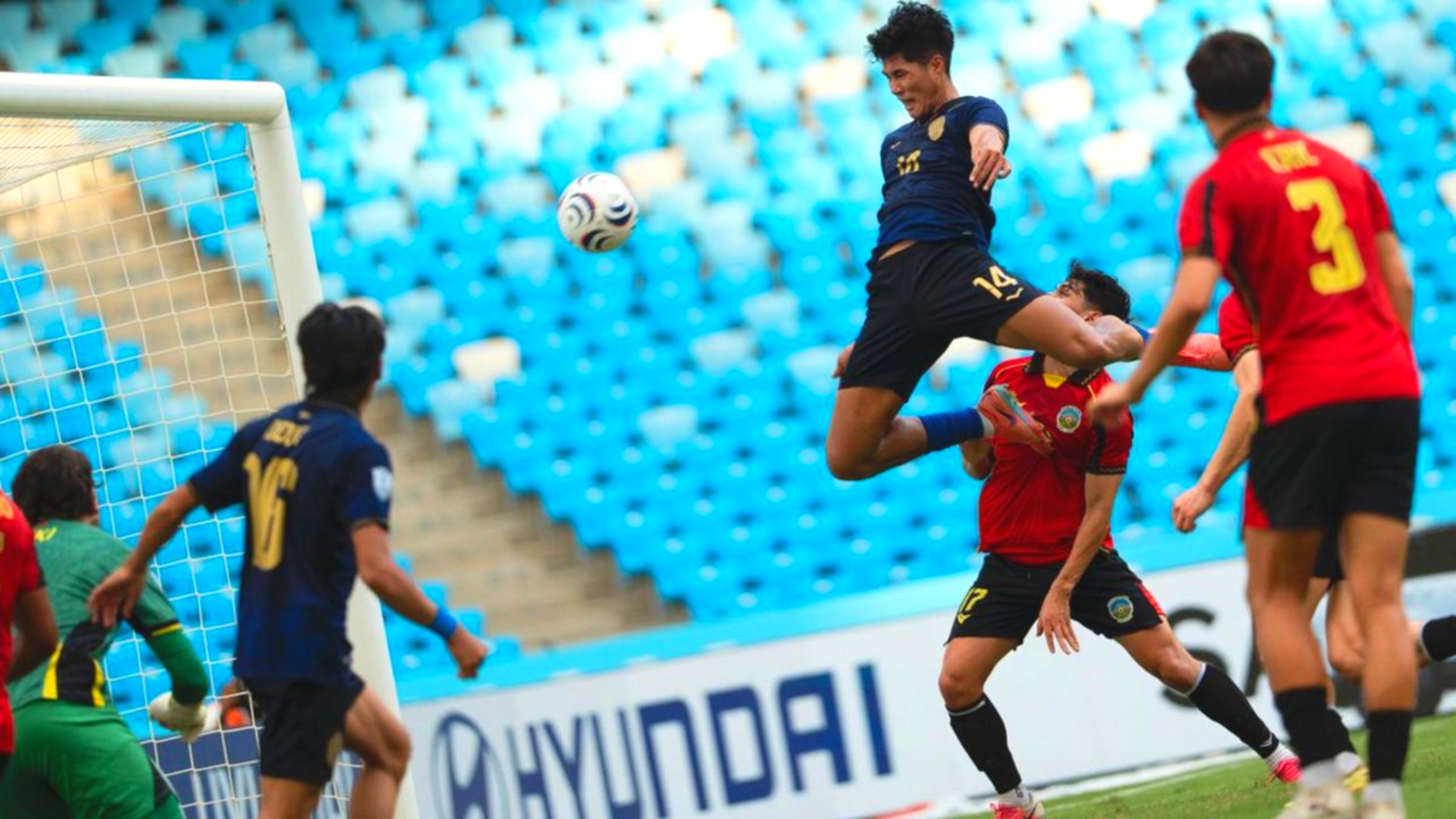 Kamboja sukses menundukkan Timor Leste dengan skor telak 3-0 di Stadion Morodok Techo. (IDNVoice/ASEANUTDFC)