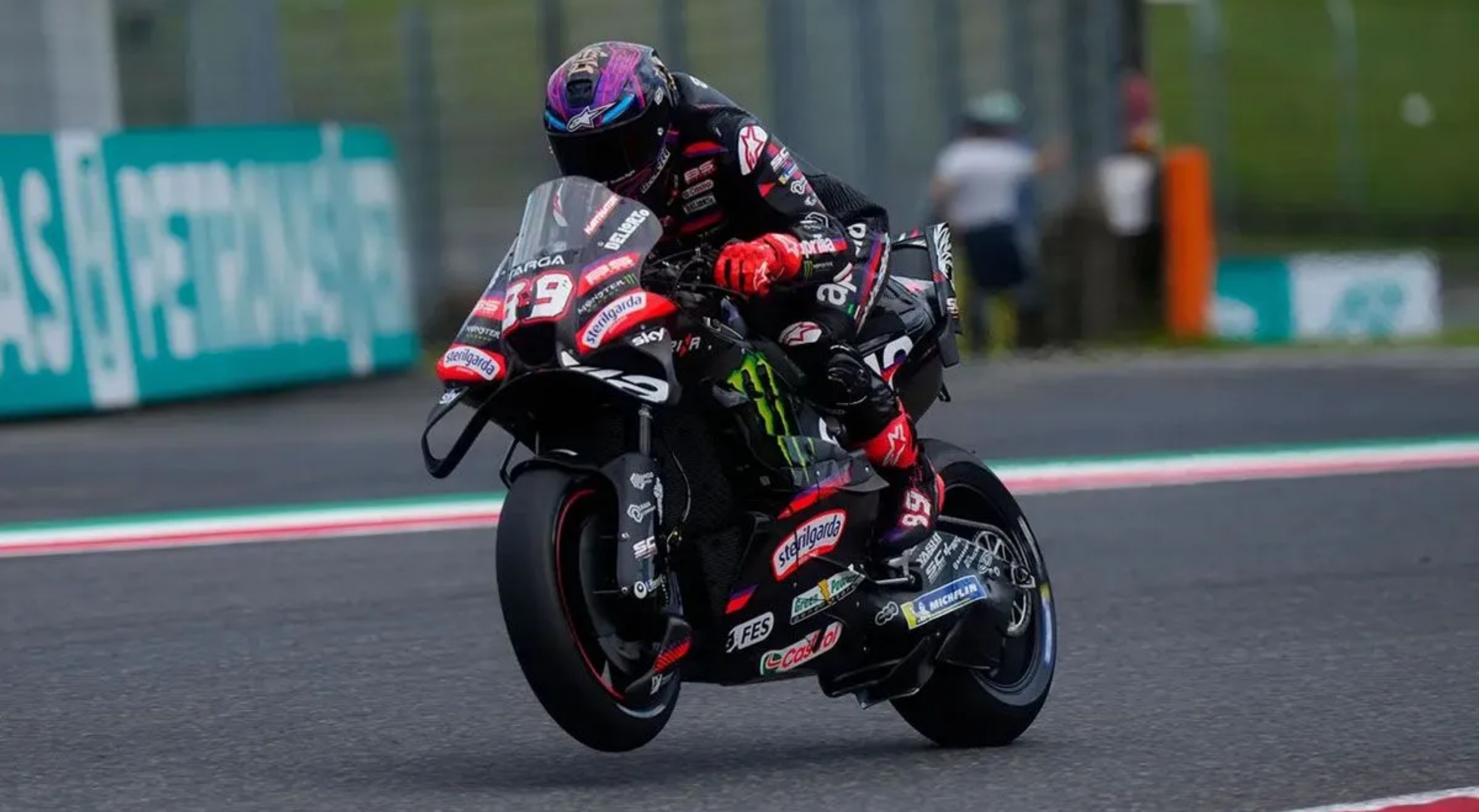 Jorge Martin (Aprilia Racing) mencapai kecepatan 368,6 km/jam pertama kalinya. (IDNVoice/MotoGP)