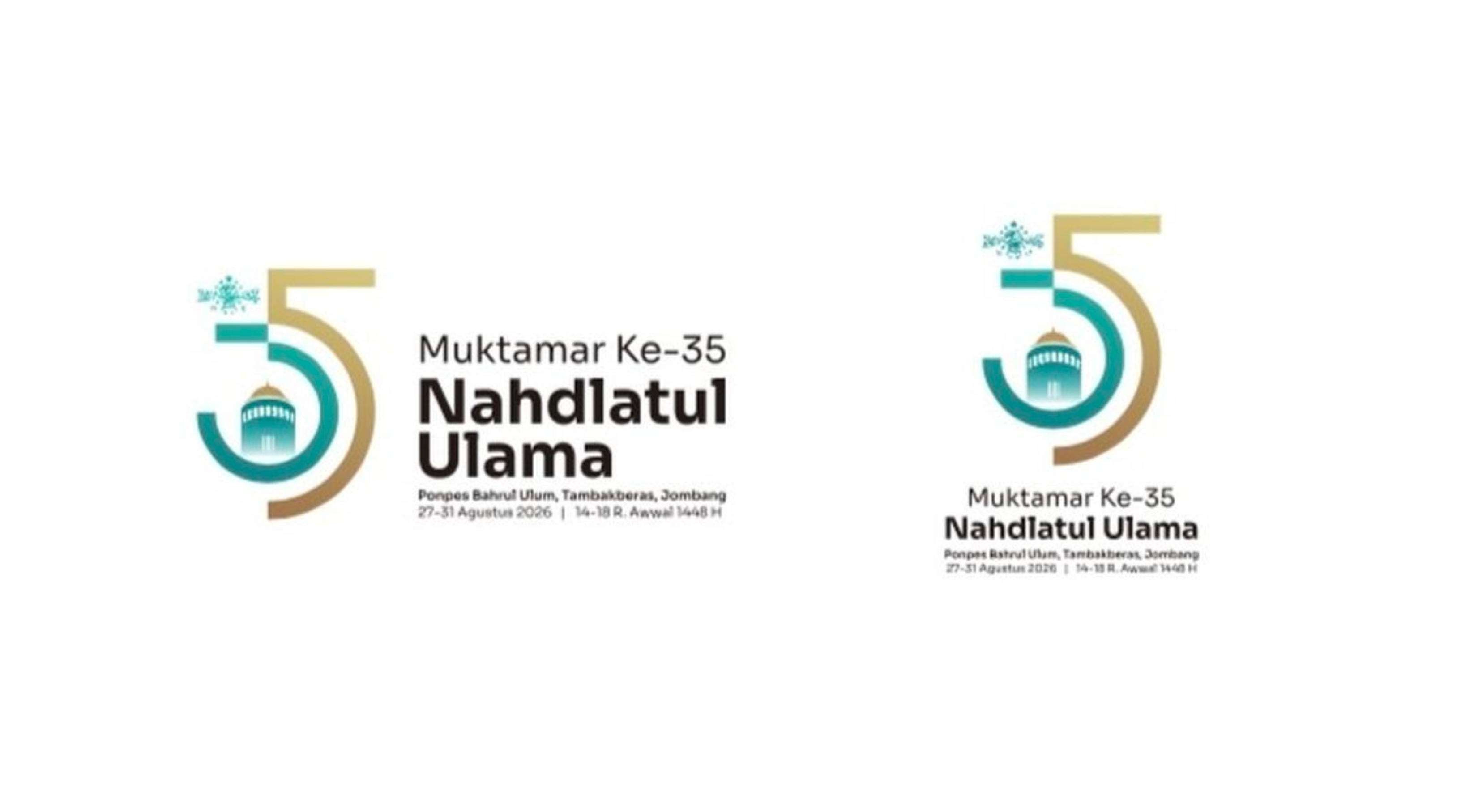 Logo resmi Muktamar ke-35 Nahdlatul Ulama (NU) 2026. (IDNVoice/PBNU)