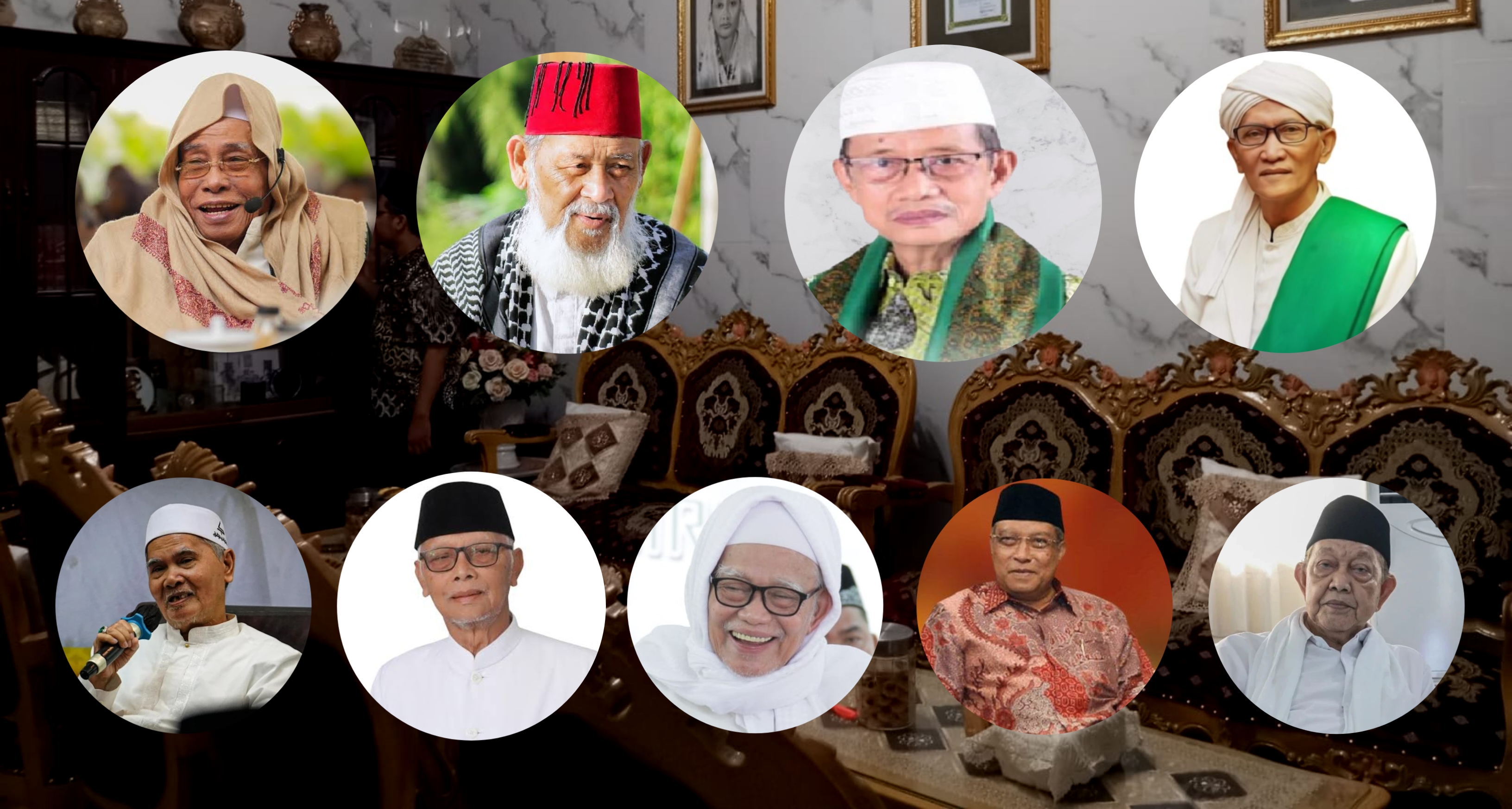 Sembilan anggota AHWA Muktamar ke-35 NU. (IDNVoice)