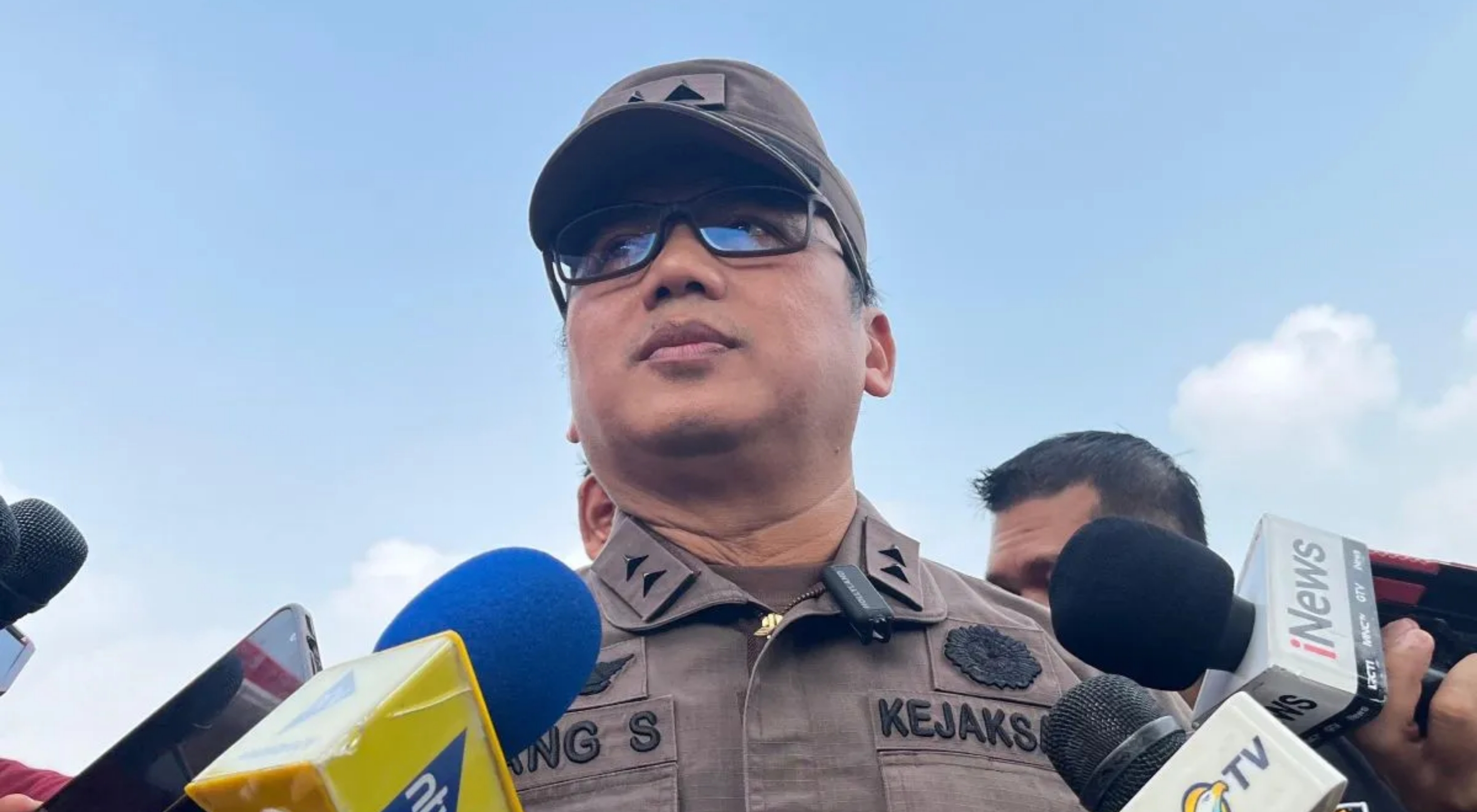 Kepala Pusat Penerangan Hukum (Kapuspenkum) Kejaksaan Agung Anang Supriatna memberikan keterangan pers di Jakarta Selatan pada Rabu, 2 September 2026. (IDNVoice/Antara-Nadia Putri Rahmani)