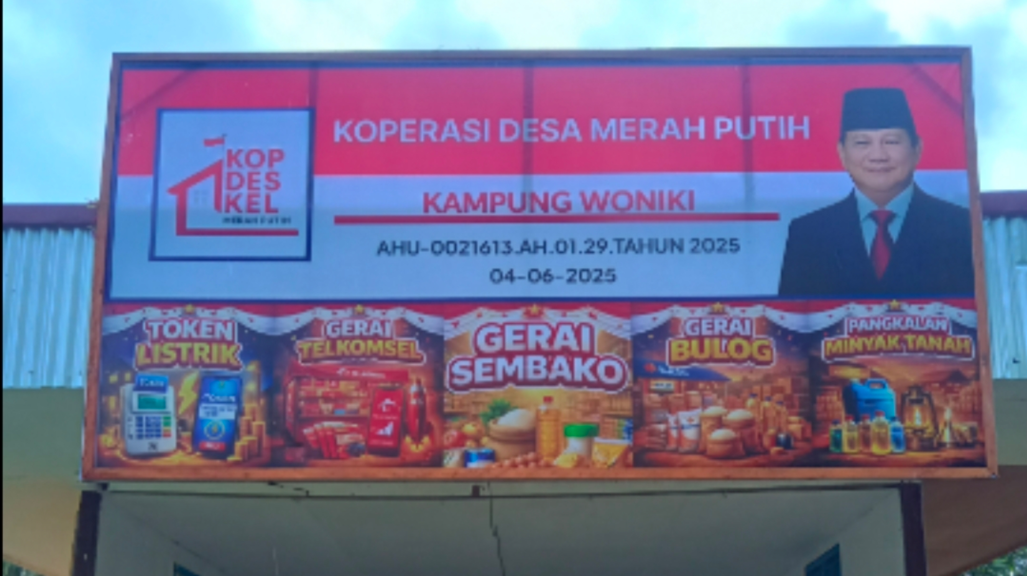 Ilustrasi: Koperasi Desa/Kelurahan Merah Putih (KDKMP) Orwer, Kecamatan Biak Timur, Kabupaten Biak Numfor, Papua. (IDNVoice/Istimewa)