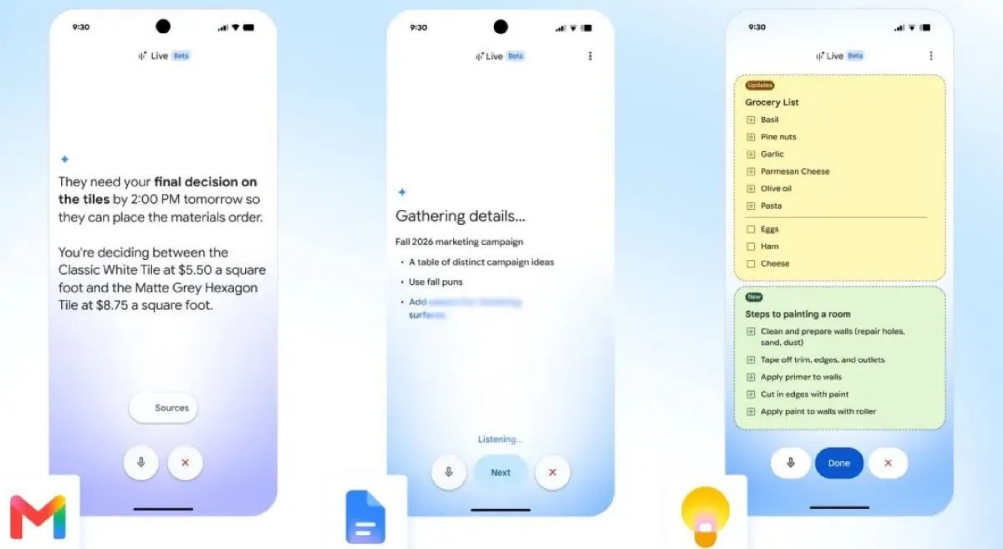 Google Bawa Asisten AI Berbasis Suara ke Gmail, Docs, dan Keep