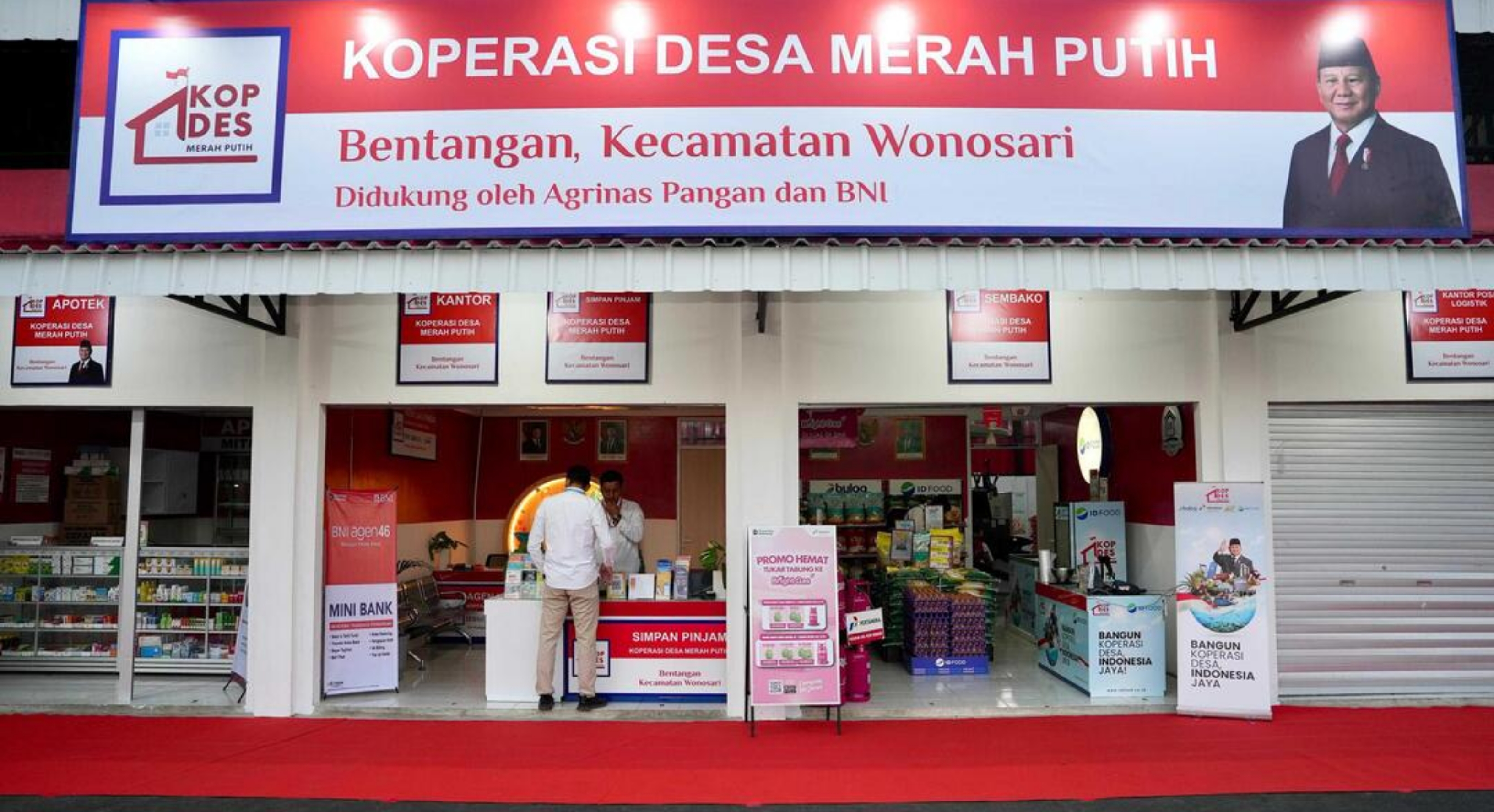 Ilustrasi: Gerai Koperasi Desa/Kelurahan Merah Putih (KDKMP) Bentangan, Kecamatan Wonosari, Klaten, Jawa Tengah. (IDNVoice/Istimewa)