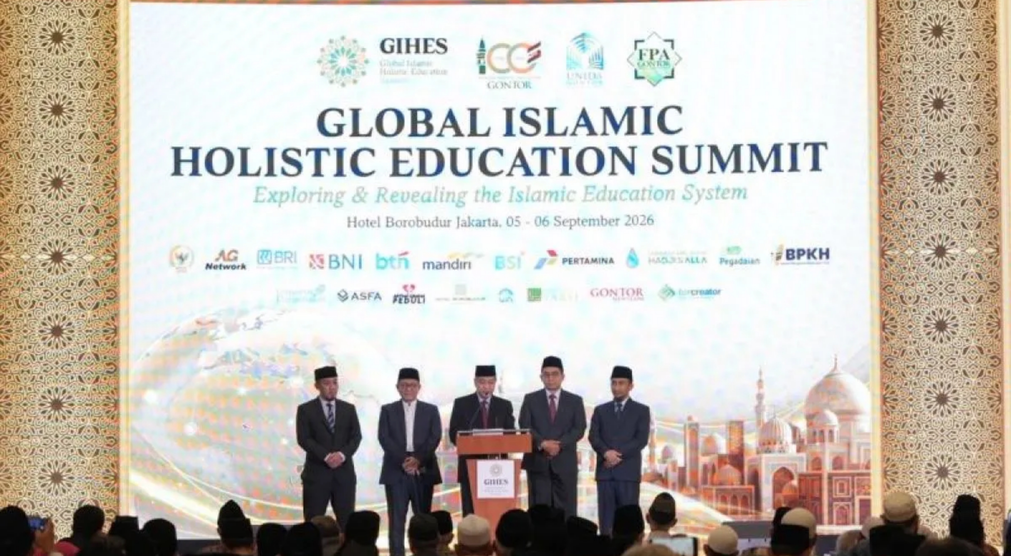 Deklarasi Global Islamic Holistic Education Summit (GIHES) 2026 di Hotel Borobudur, Jakarta Pusat pada Minggu, 6 September 2206. (IDNVoice/GIHES)