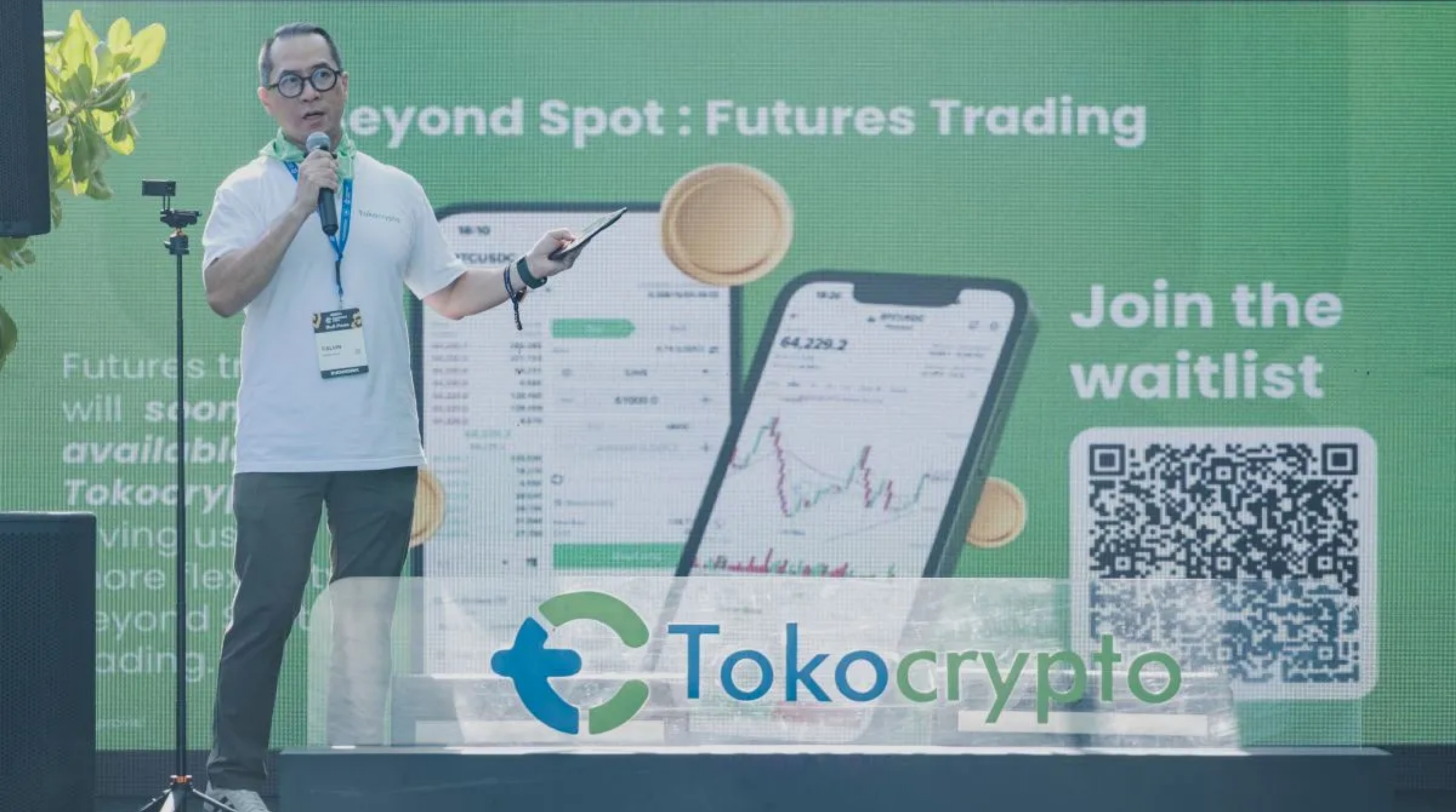 CEO Tokocrypto Calvin Kizana dalam panel diskusi bertajuk Go-to-Market Strategy in Asia`s Crypto Market di acara Coinfest Asia 2026 pada akhir Agustus. (IDNVoice/Tokocrypto)