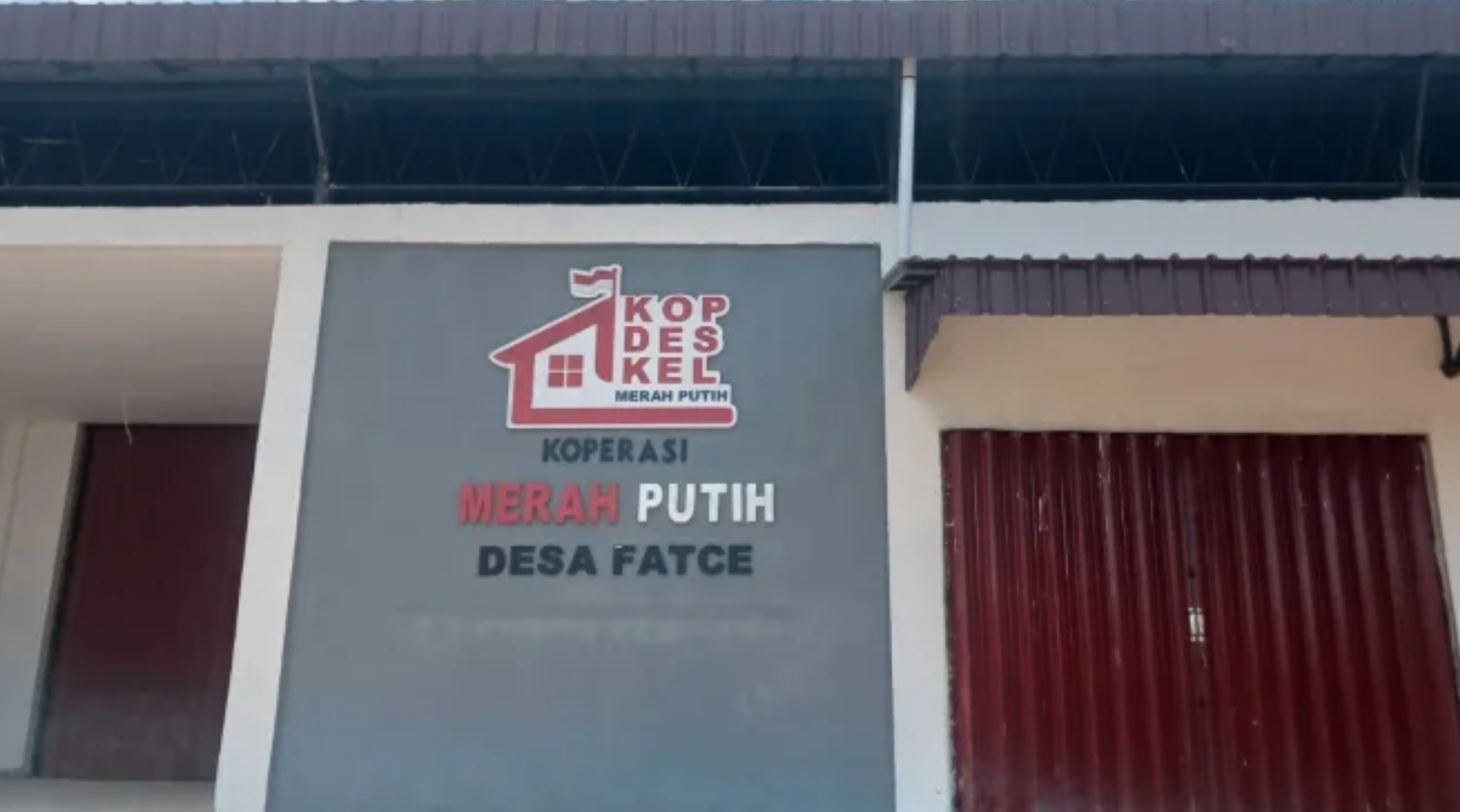 Gedung Koperasi Desa/Kelurahan Merah Putih (KDKMP) Desa Fatce, Kecamatan Sanana, Kabupaten Kepulauan Sula, Maluku Utara. (IDNVoice/RRI) 