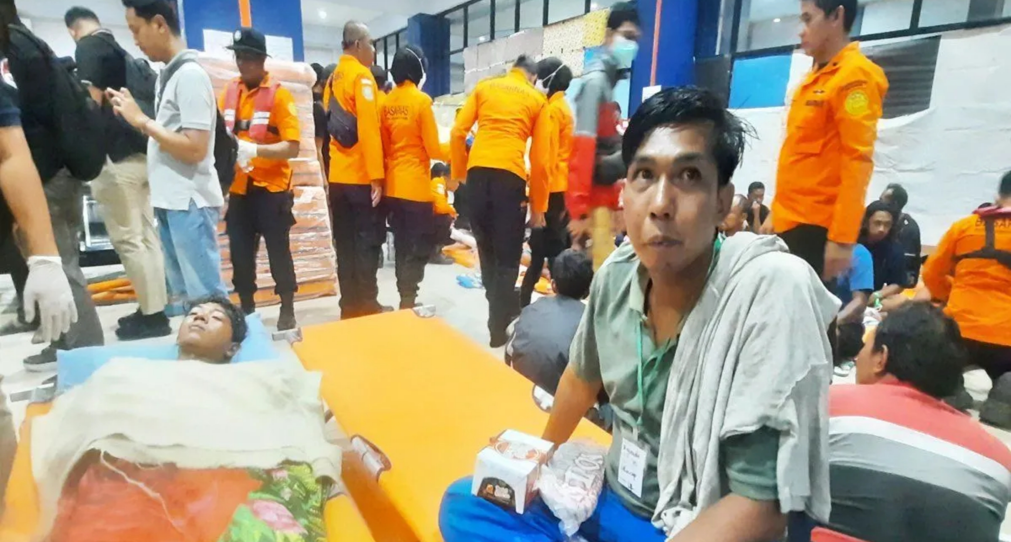 Riyanda penumpang selamat Kapal Virgo Transport 8 ditemui di Pelabuhan Trisakti Banjarmasin pada Minggu malam, 13 September 2026. (IDNVoice/Antara Foto)