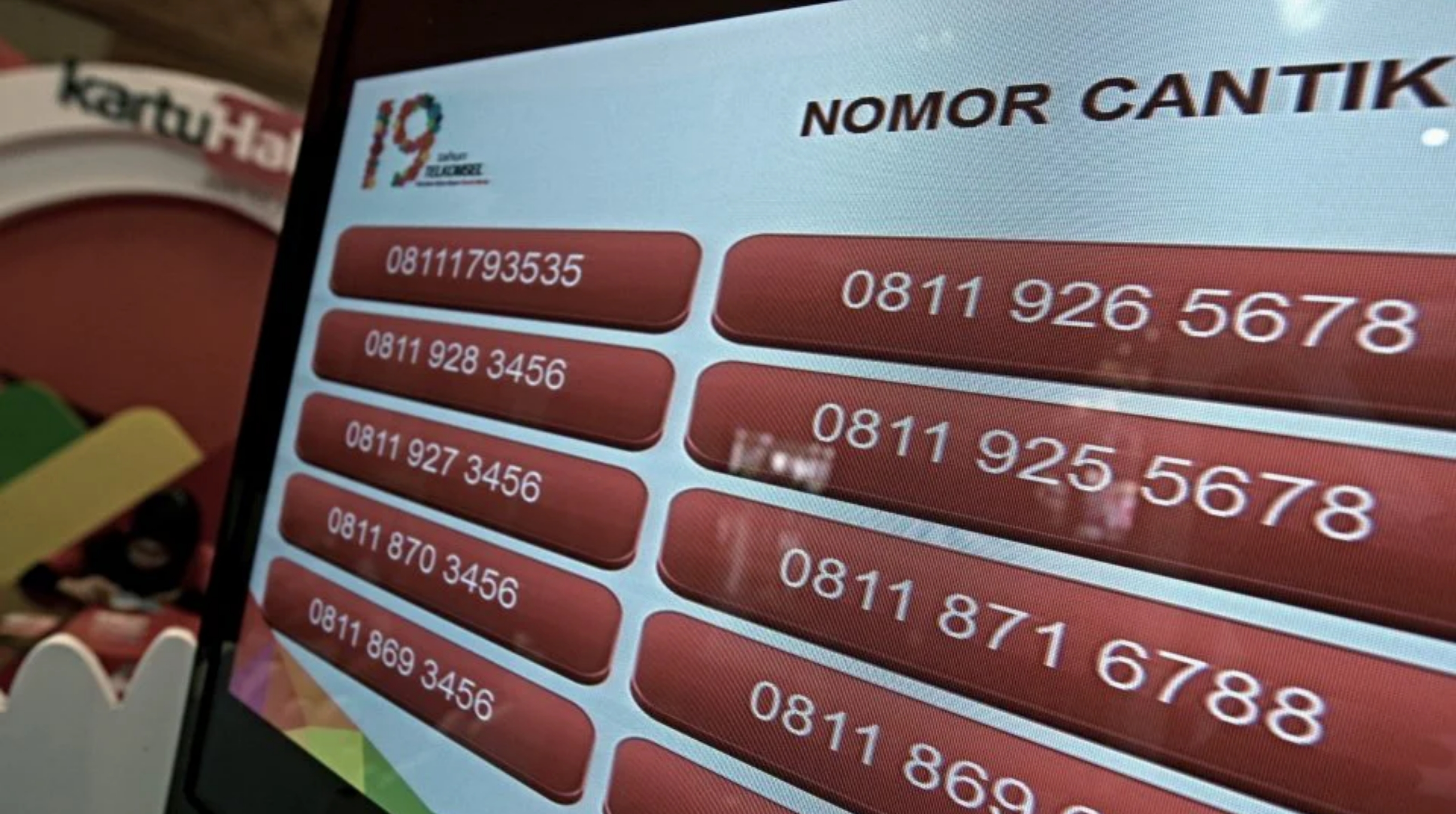 Ilustrasi: Deretan nomor telepon kategori nomor cantik. (IDNVoice/Kata Data)