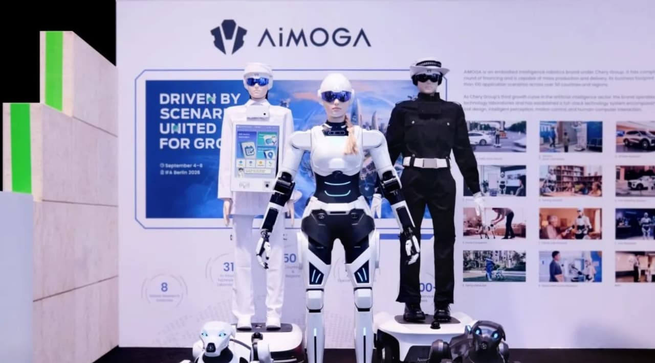 Tampilan robot-robot yang dikembangkan oleh AiMOGA Robotics. (IDNVoice/AiMOGA)