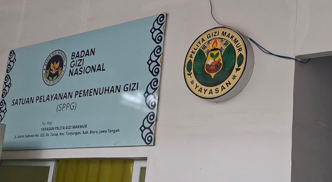 Dapur MBG SPPG Blora Tunjungan Tutup di Desa Tutup, Kecamatan Tunjungan, Kabupaten Blora, Jawa Tengah. (IDNVoice/Dok. Kompas)