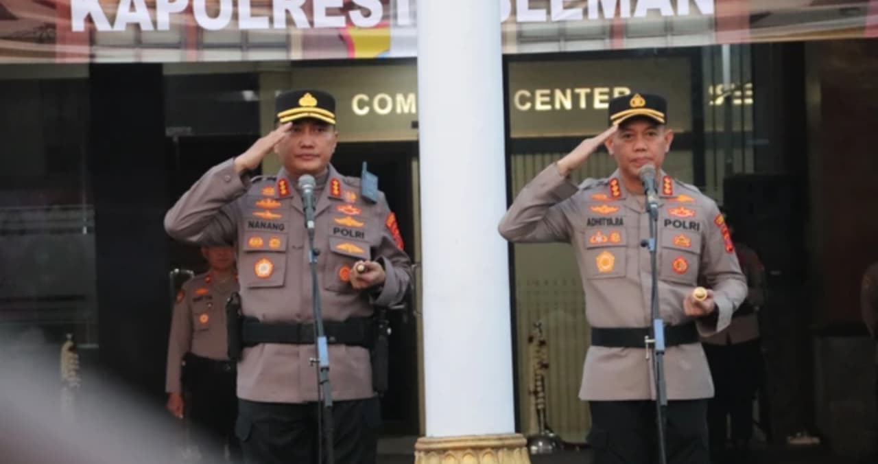 Kombes Pol Nanang Haryono saat kegiatan welcome and farewell parade sebagai Kapolresta Sleman pada Sabtu, 10 Oktober 2026. (IDNVoice/Polresta Sleman)