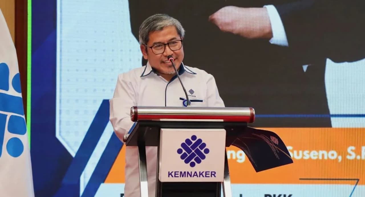 Direktur Jenderal Pembinaan Penempatan Tenaga Kerja dan Perluasan Kesempatan Kerja (Binapenta dan PKK) Kemnaker, Sugeng Heri Suseno. (IDNVoice/Kemnaker)