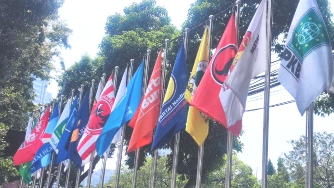 Ilustrasi: Bendera Partai Politik (Parpol). (IDNVoice/Istimewa)