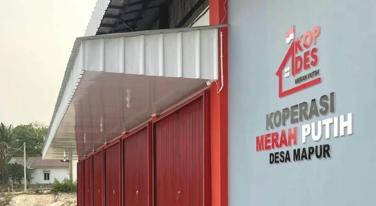 Koperasi Desa/Kelurahan Merah Putih (KDKMP) di Desa Mapur, Kecamatan Riau Silip, Kabupaten Bangka, Kepulauan Bangka Belitung. (IDNVoice/Google Maps-Jen Odelia)