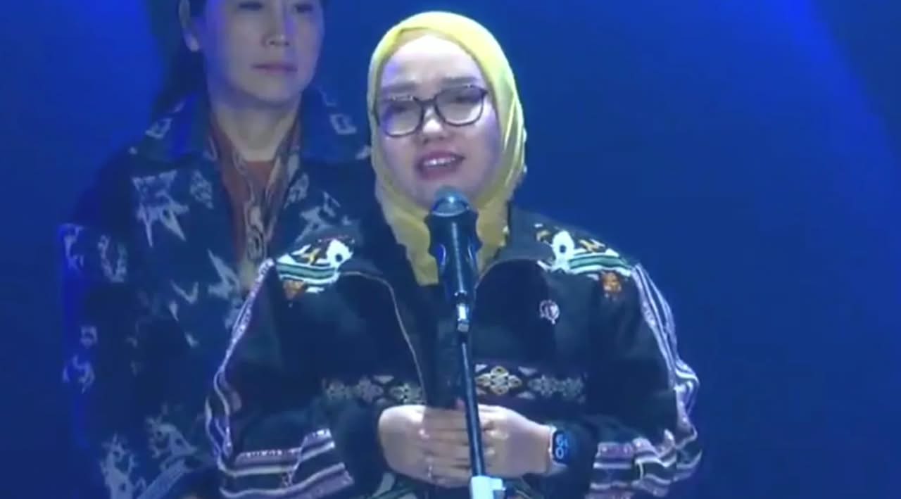 Tangkapan layar: Wakil Menteri Koperasi (Wamenkop), Farida Farichah, dalam acara World Conference on Creative Economy (WCCE) 2026 pada Jumat, 23 Oktober 2026. (IDNVoice/DR)